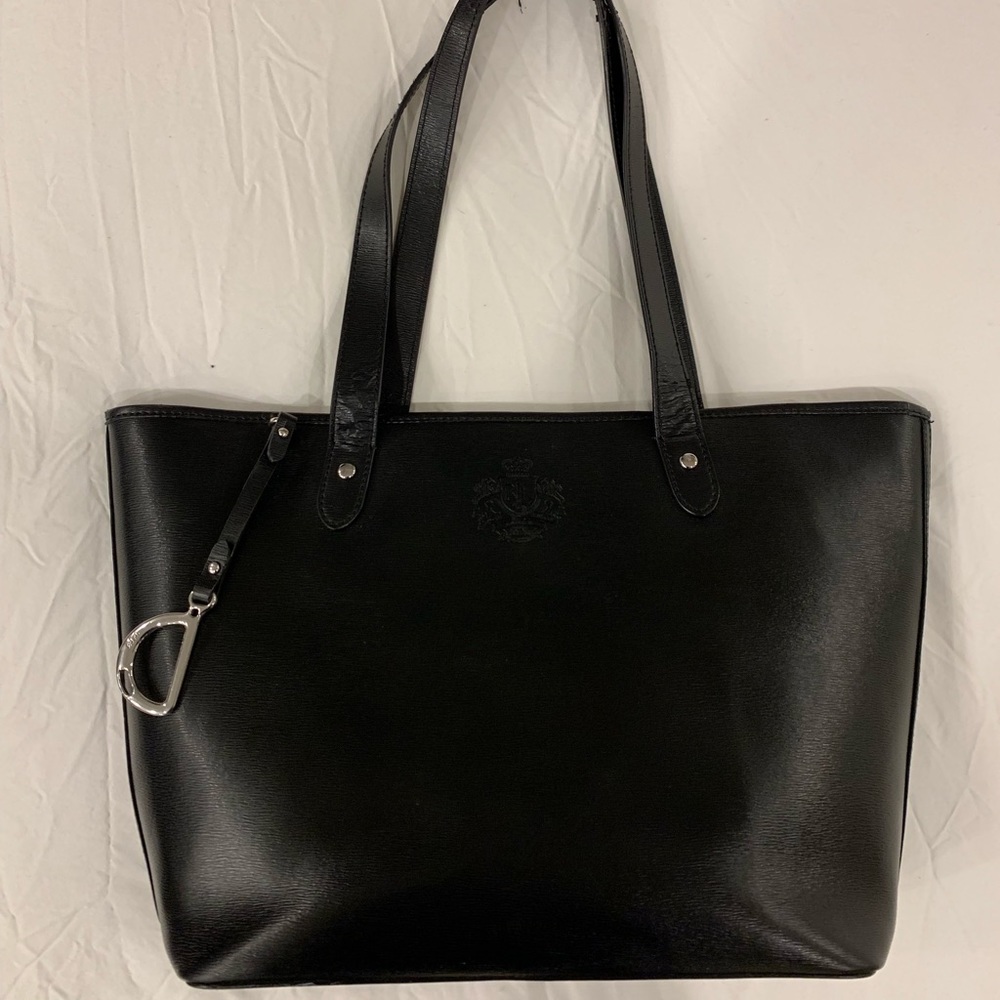 Lauren Ralph Lauren Used Black Tote Bag